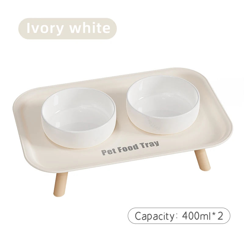Colourful Double Bowl Stand