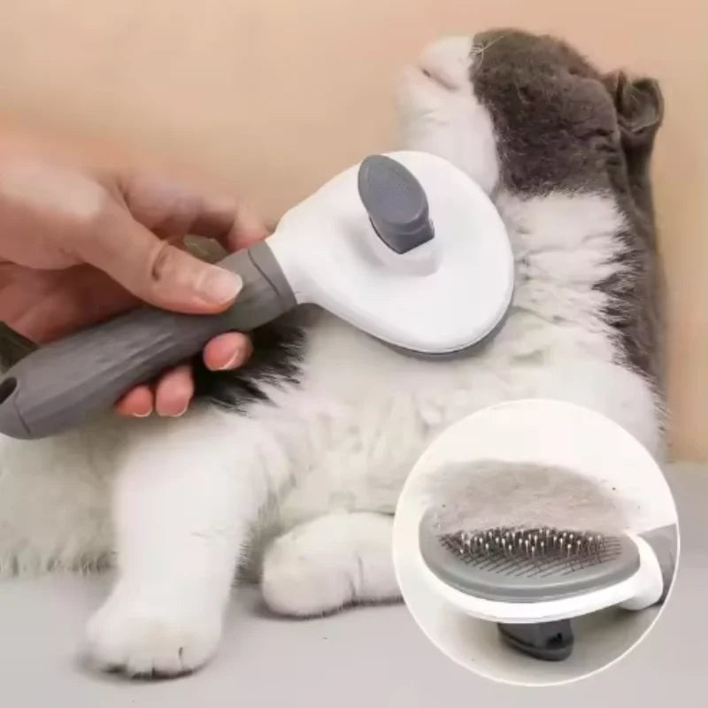 Self-Cleaning Slicker Brush