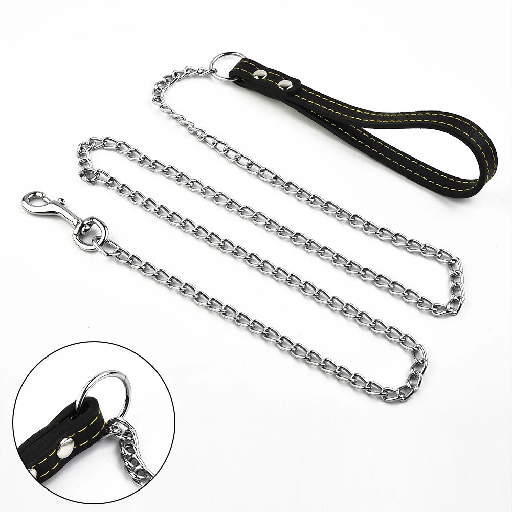 Chain Lead with Padded Handle
