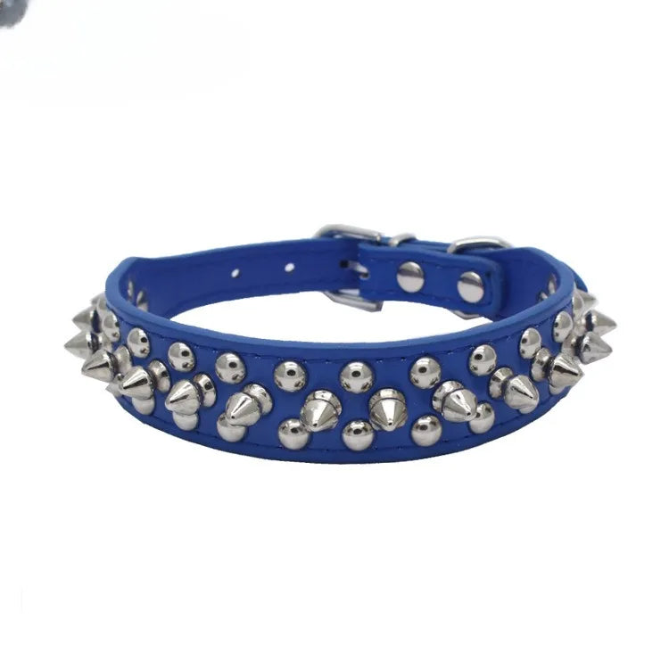 Studded Faux Leather Collar