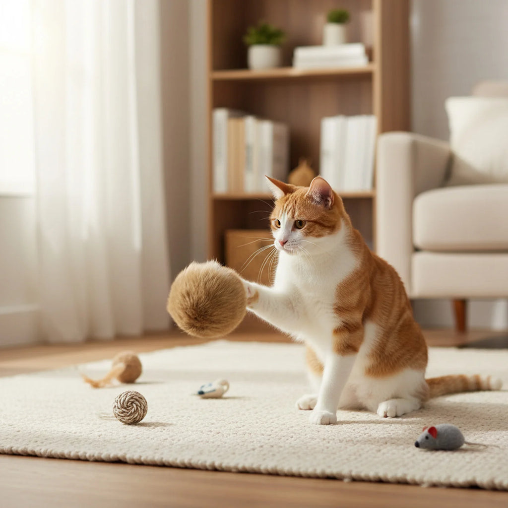 Fluffy Catnip Fur Balls