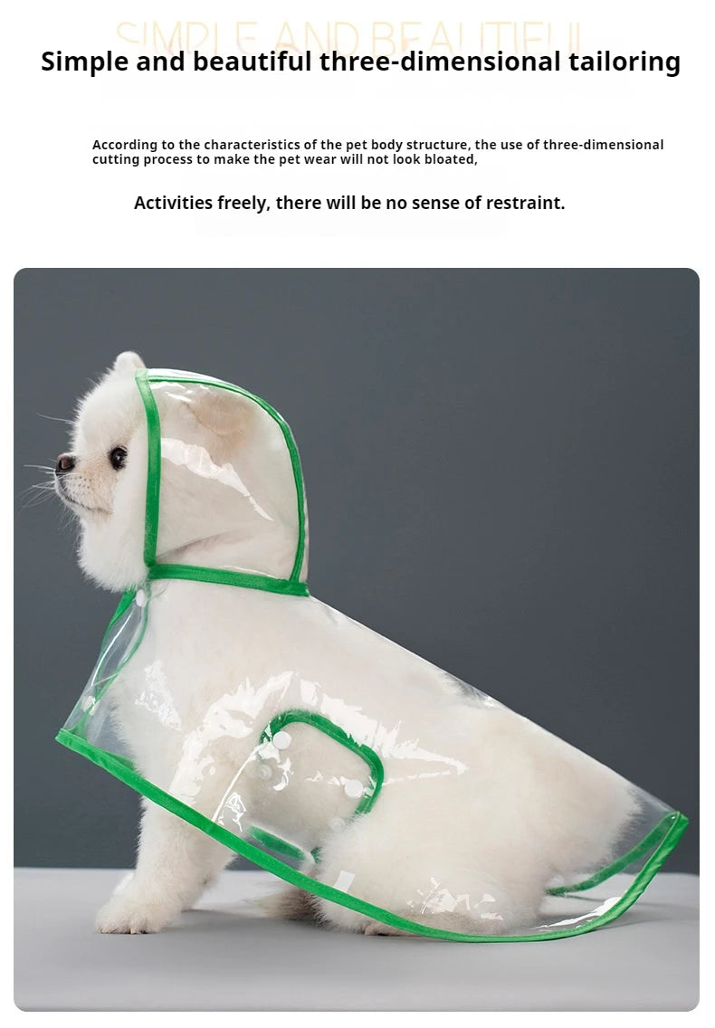 Clear Hooded Raincoat