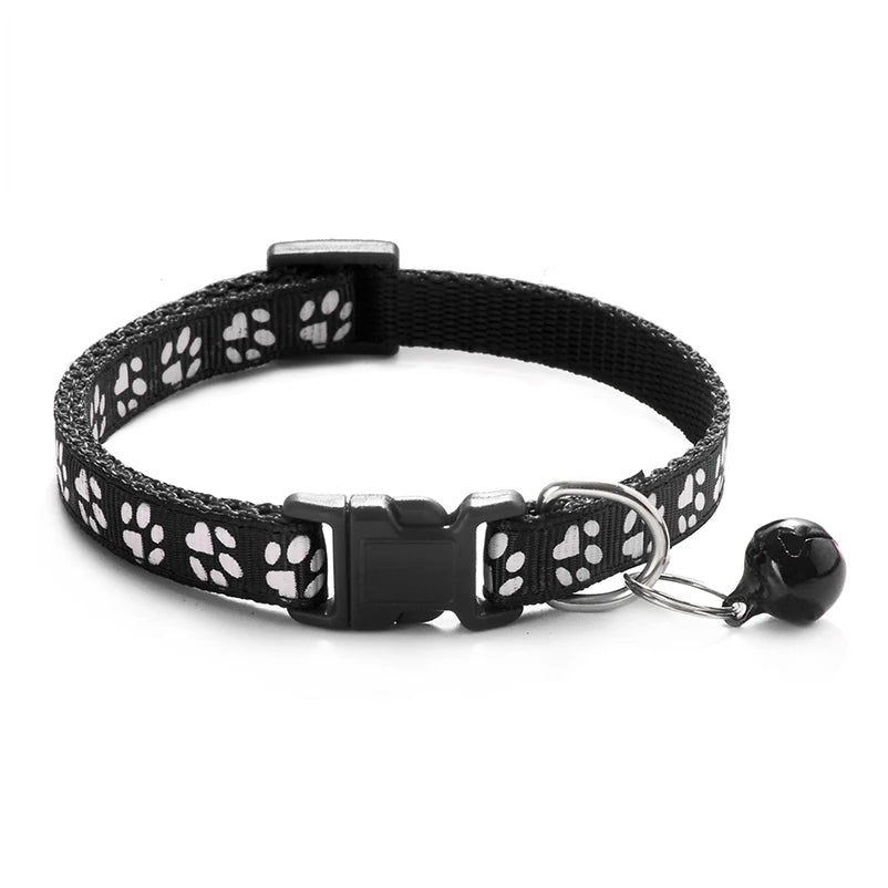 Patterned Cat Collar with Bell