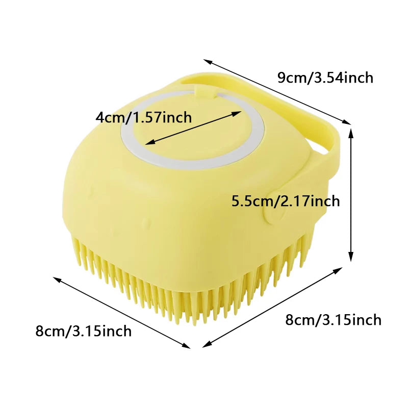 Shampoo-Dispensing Bath Brush