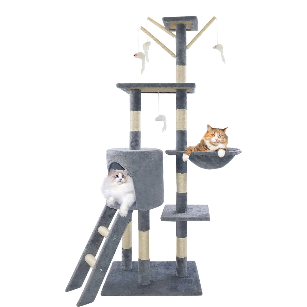 140cm Cat Tree with Condos