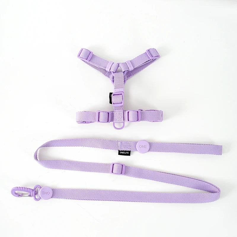 Pastel Harness, Collar & Lead Set