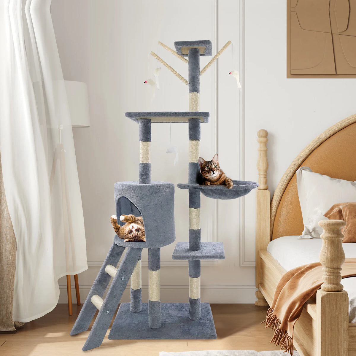 140cm Cat Tree with Condos