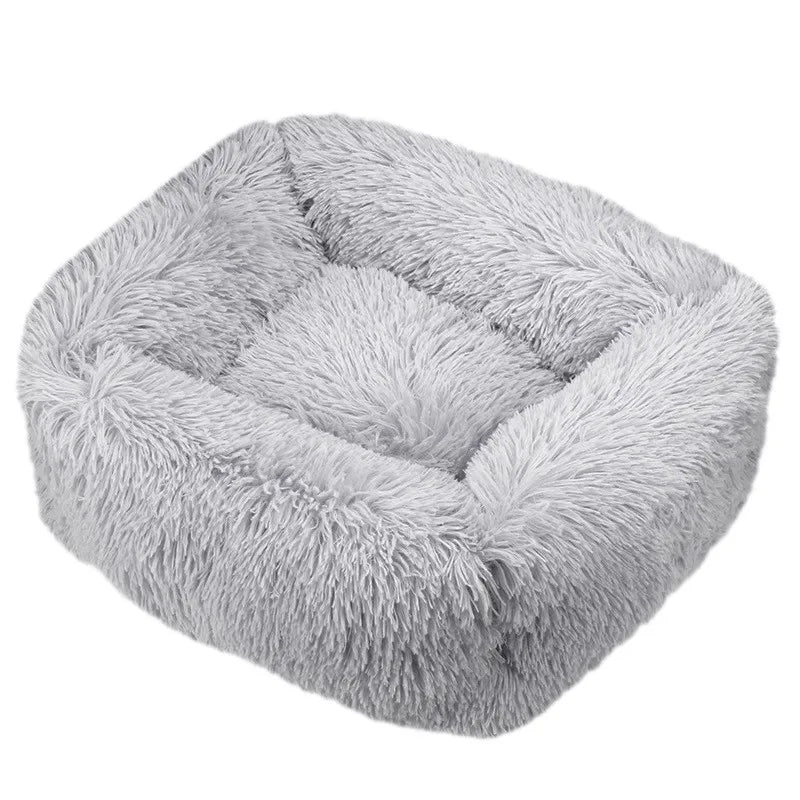 Square Long-Plush Dog Bed