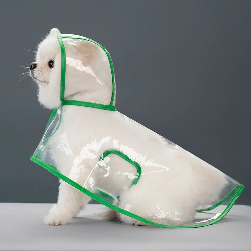 Clear Hooded Raincoat