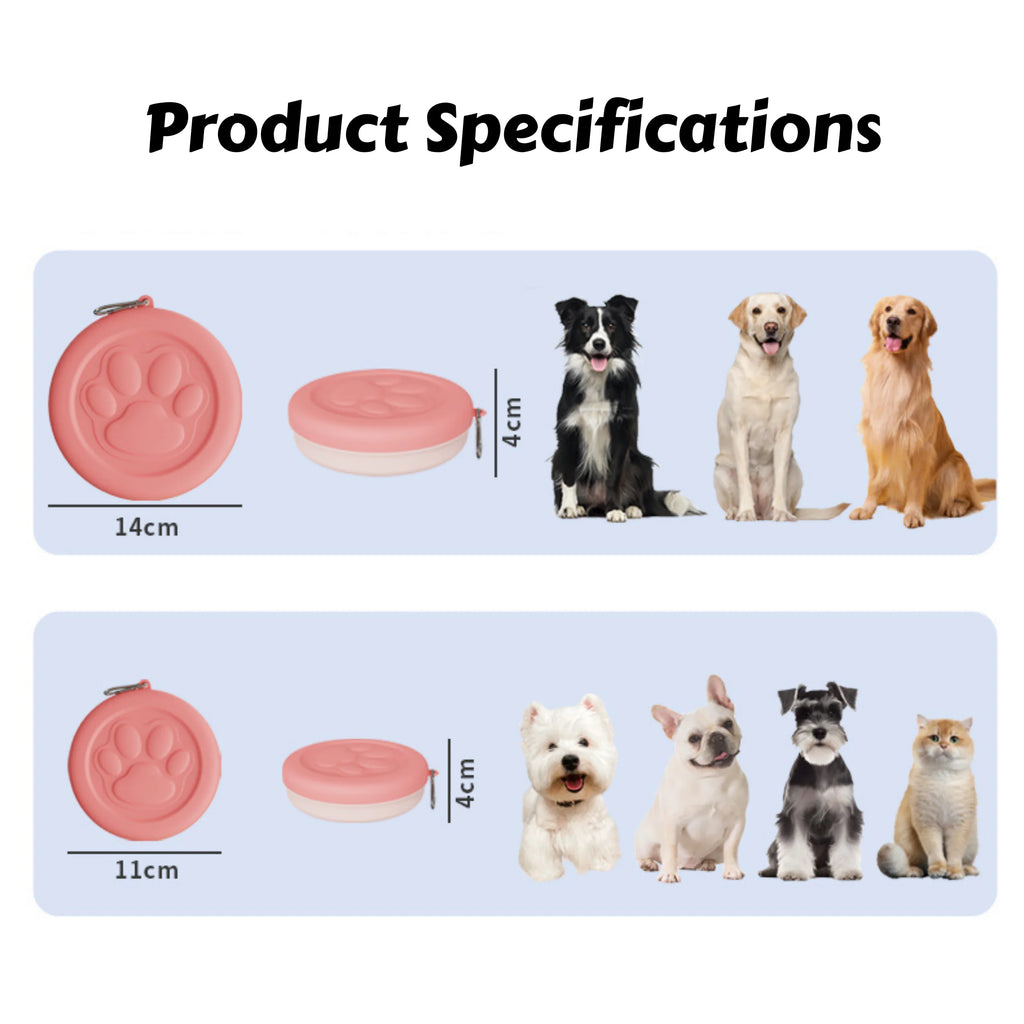 2-in-1 Travel Bowl with Treat Pocket
