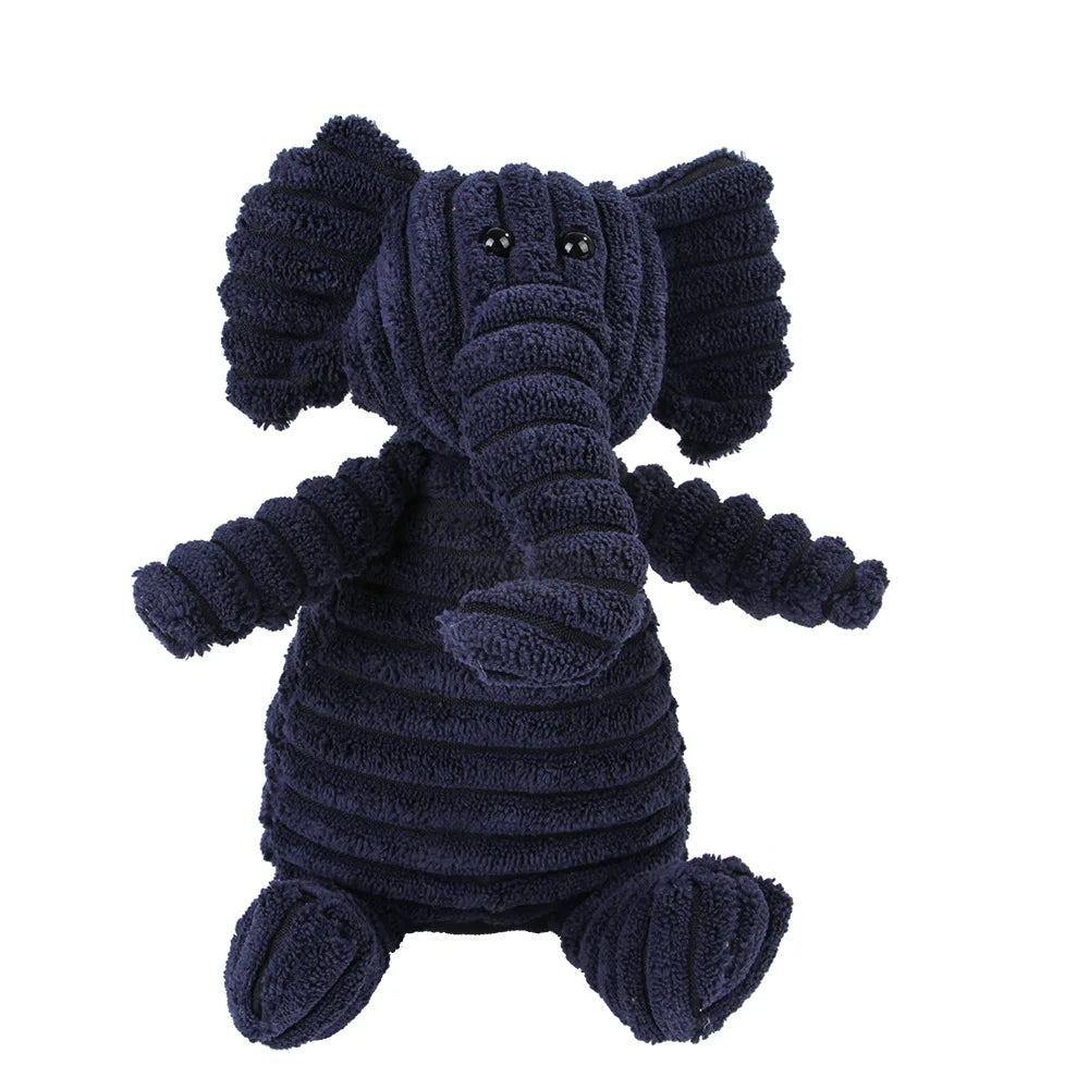 Corduroy Squeaky Animal Plush