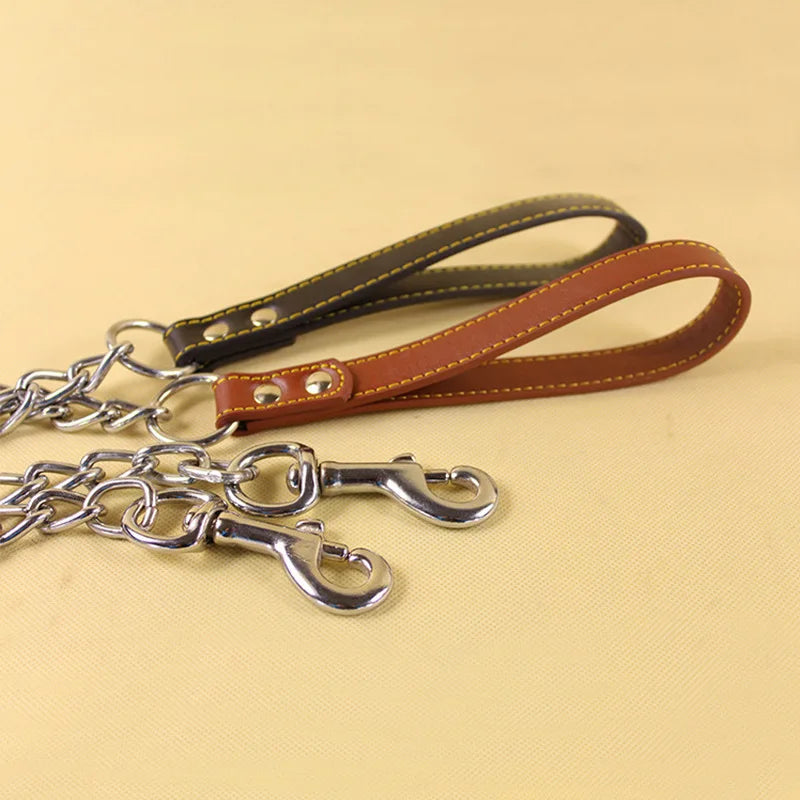 Chain Lead with Padded Handle
