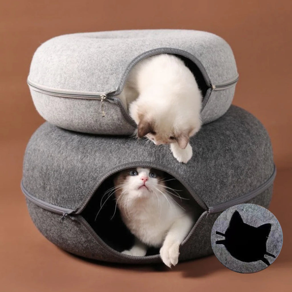 Felt Tunnel Donut Bed