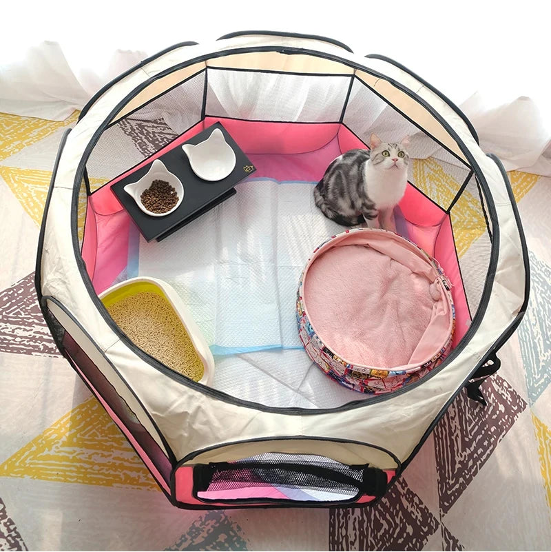 Octagonal Pop-Up Pet Tent