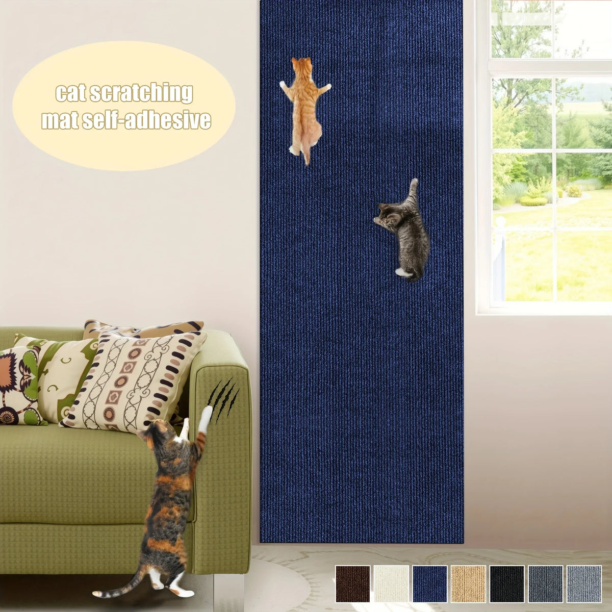 Trimmable Corner & Wall Scratch Mat