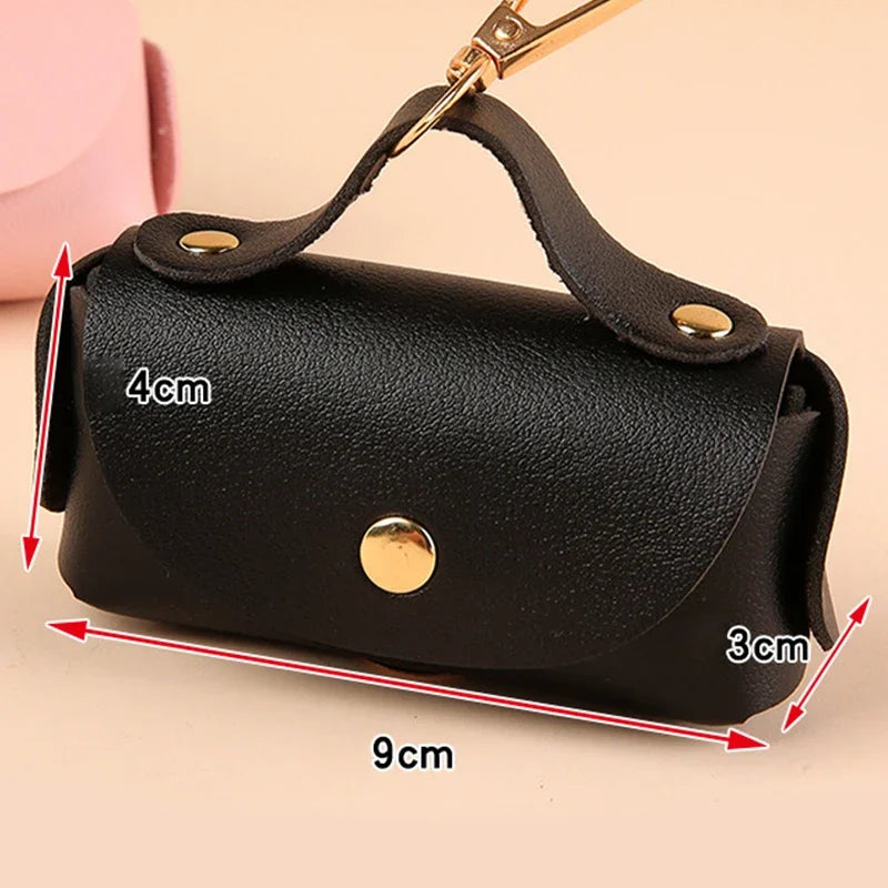 Faux Leather Poo Bag Holder