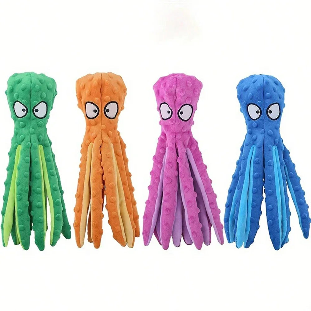 Crinkle Octopus Squeaky Plush