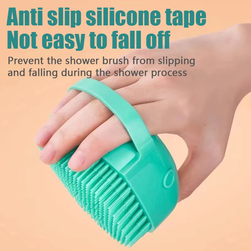 Shampoo-Dispensing Bath Brush