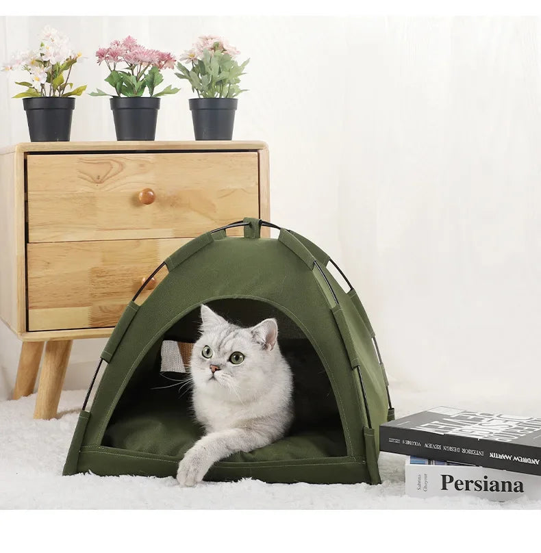 Canvas Tent Cat House