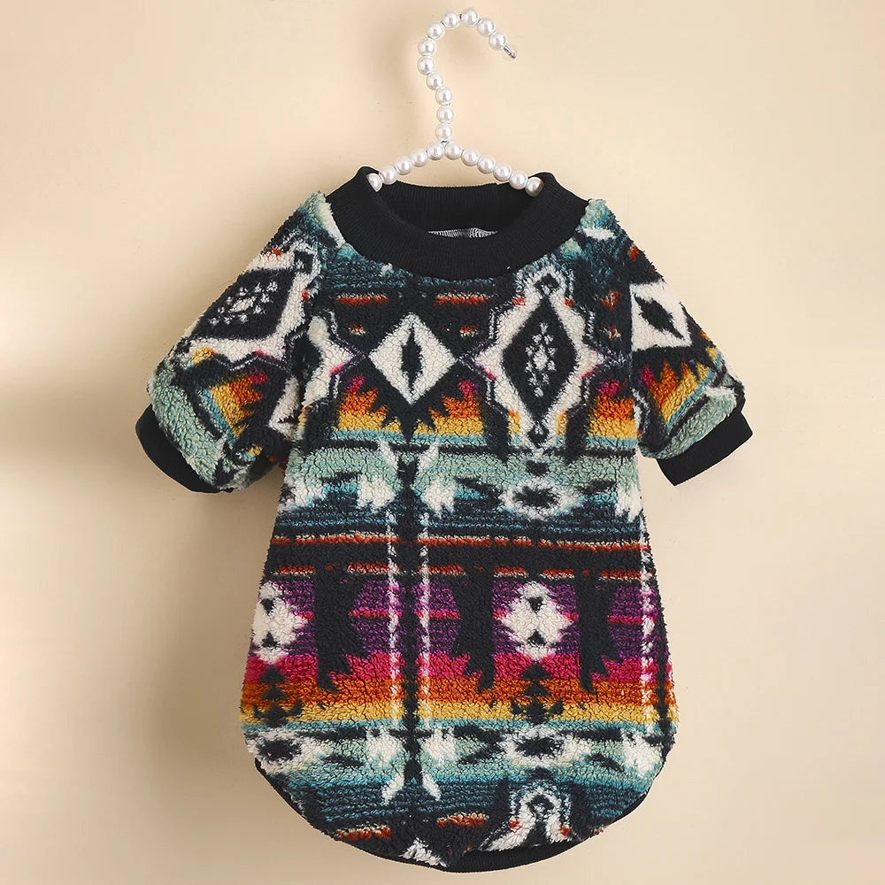 Plaid Wool-Blend Dog Jumper
