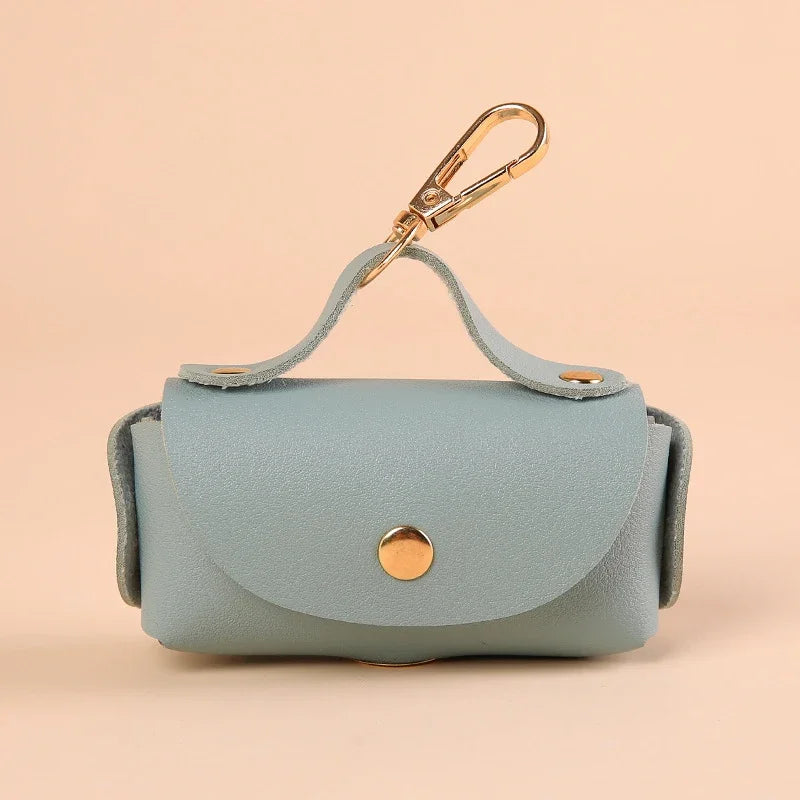 Faux Leather Poo Bag Holder