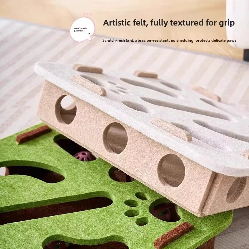 Felt Puzzle Box with Play Balls