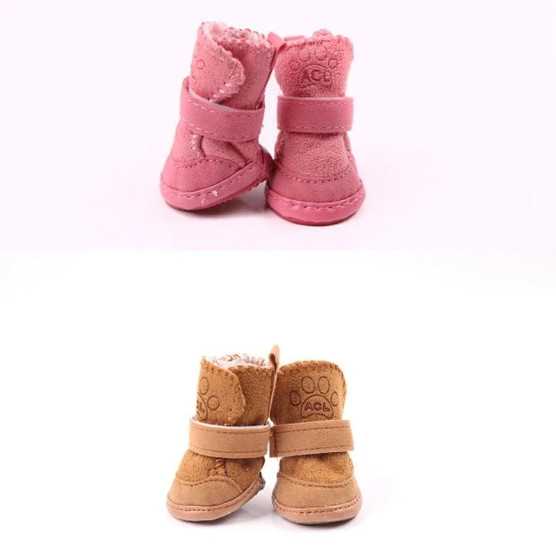 Fleece-Lined Snow Boots (Set of 4)
