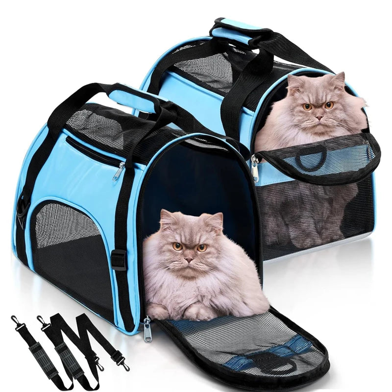 Foldable Mesh Cat Carrier