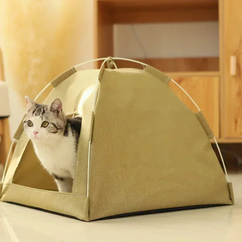 Canvas Tent Cat House