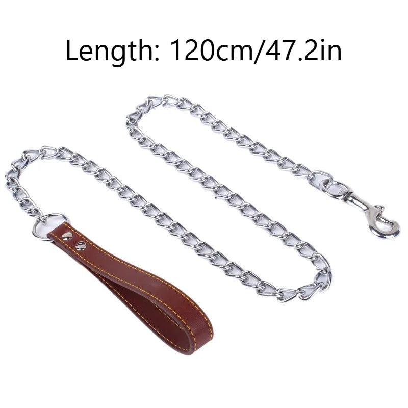 Chain Lead with Padded Handle