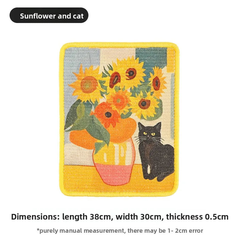 Wall-Mounted Fabric Scratching Post