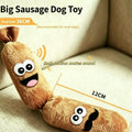 Squeaky Plush Sausage