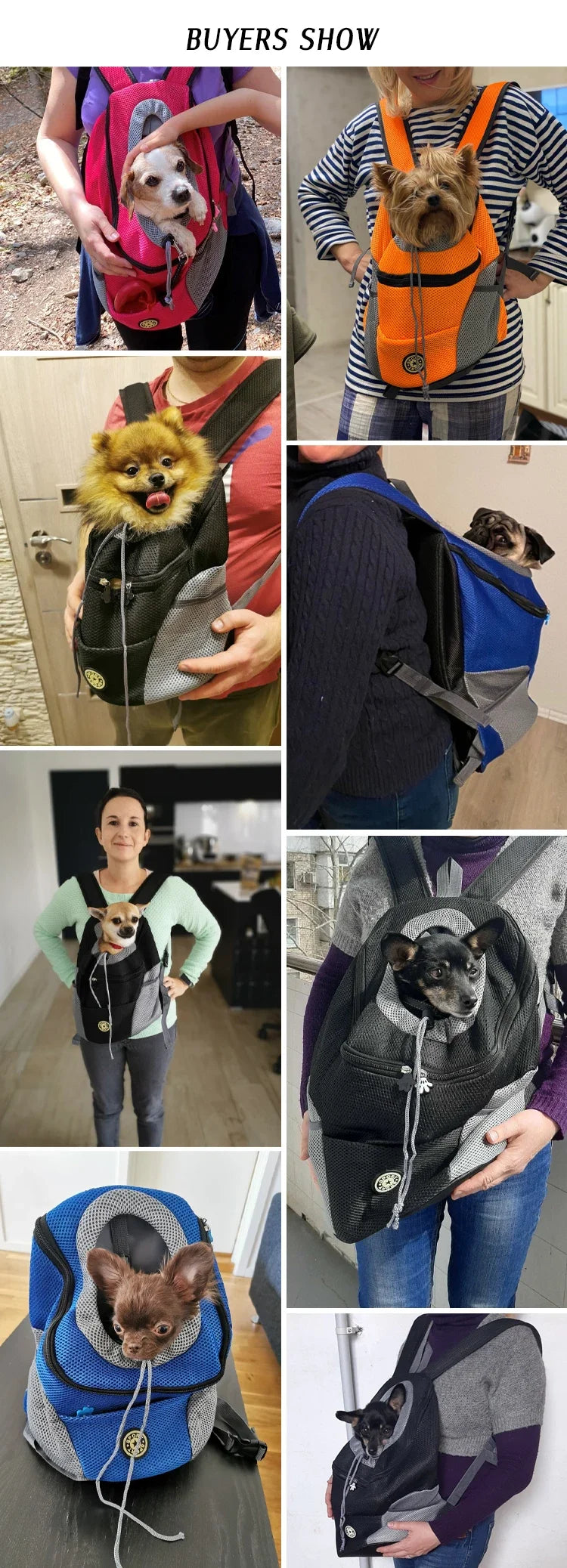 Double-Shoulder Mesh Backpack Carrier
