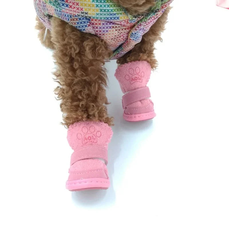 Fleece-Lined Snow Boots (Set of 4)