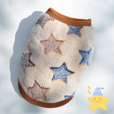Flannel Puffer Vest for Tiny Pets