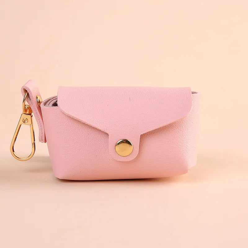 Faux Leather Poo Bag Holder