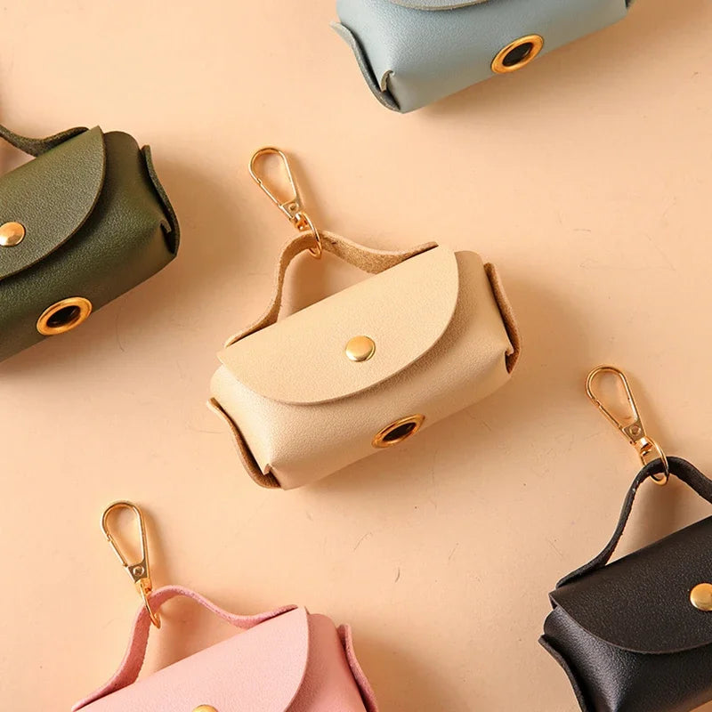 Faux Leather Poo Bag Holder