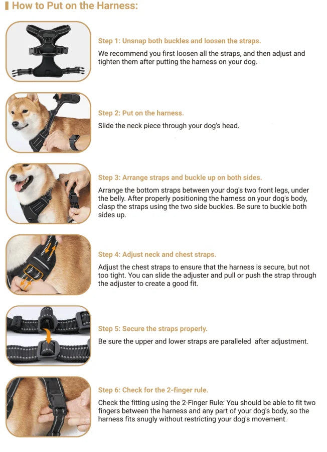 Front-Clip Reflective Harness