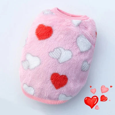 Flannel Puffer Vest for Tiny Pets