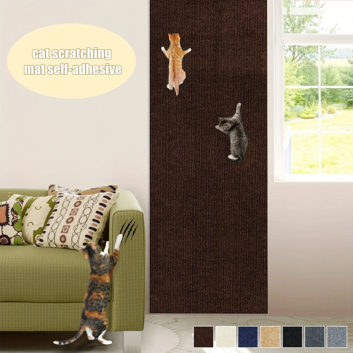 Trimmable Corner & Wall Scratch Mat