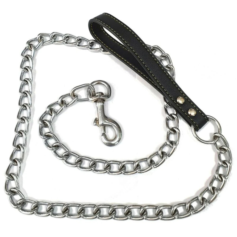 Chain Lead with Padded Handle