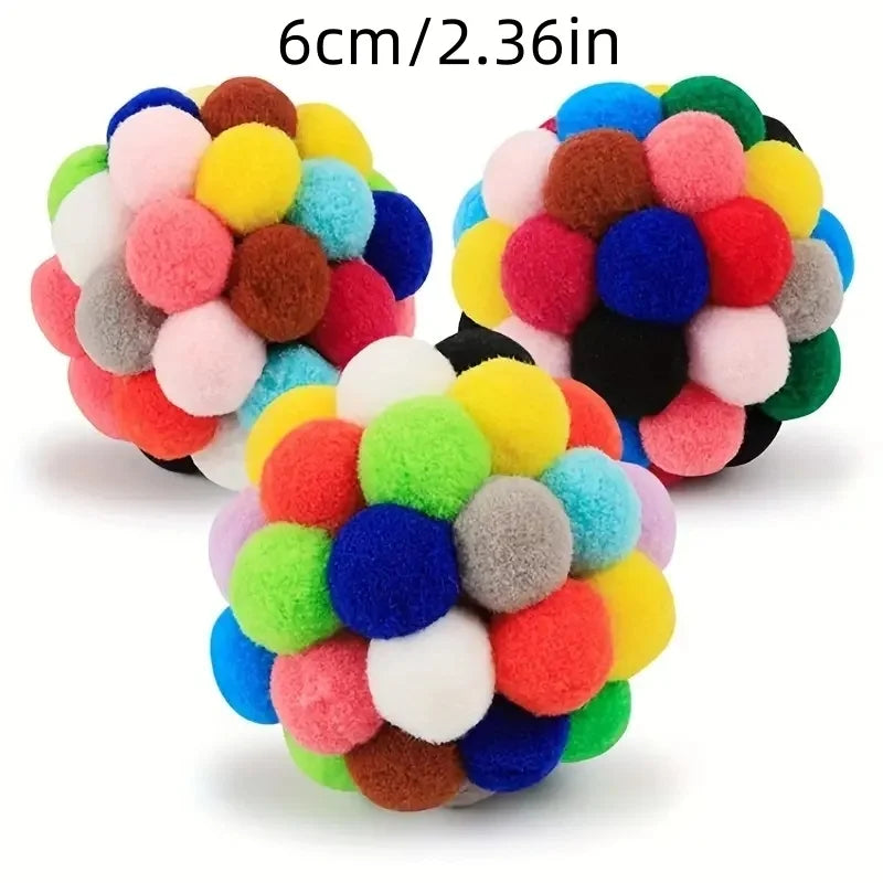 Woolly Bell Balls on Elastic
