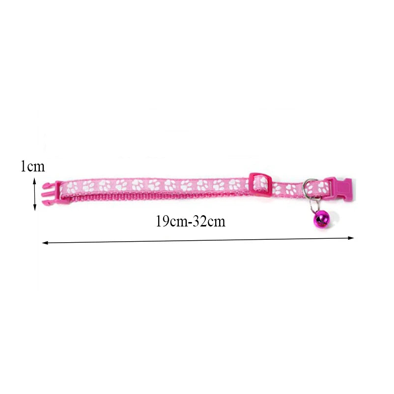 Patterned Cat Collar with Bell