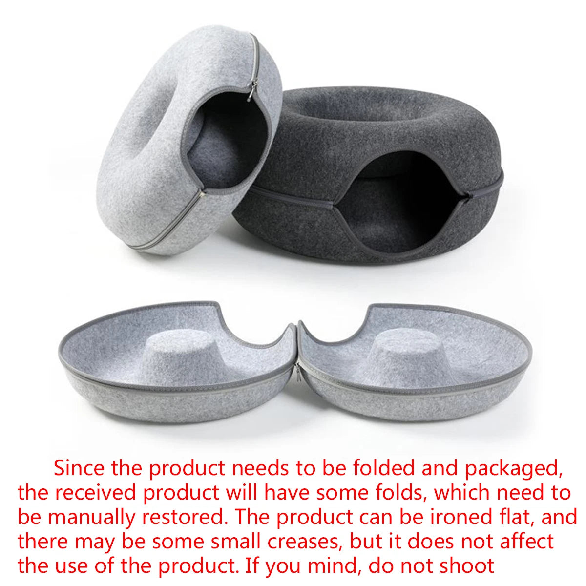 Felt Tunnel Donut Bed