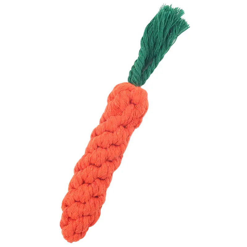 Braided Carrot Rope Chew