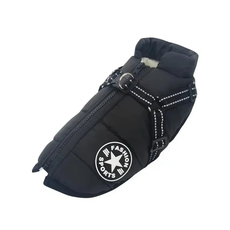 Large Dog Waterproof Harness Coat