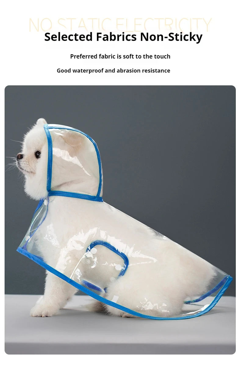 Clear Hooded Raincoat