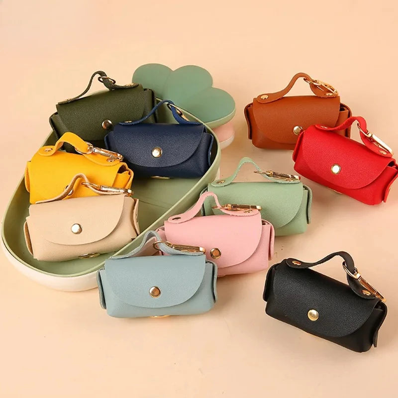 Faux Leather Poo Bag Holder