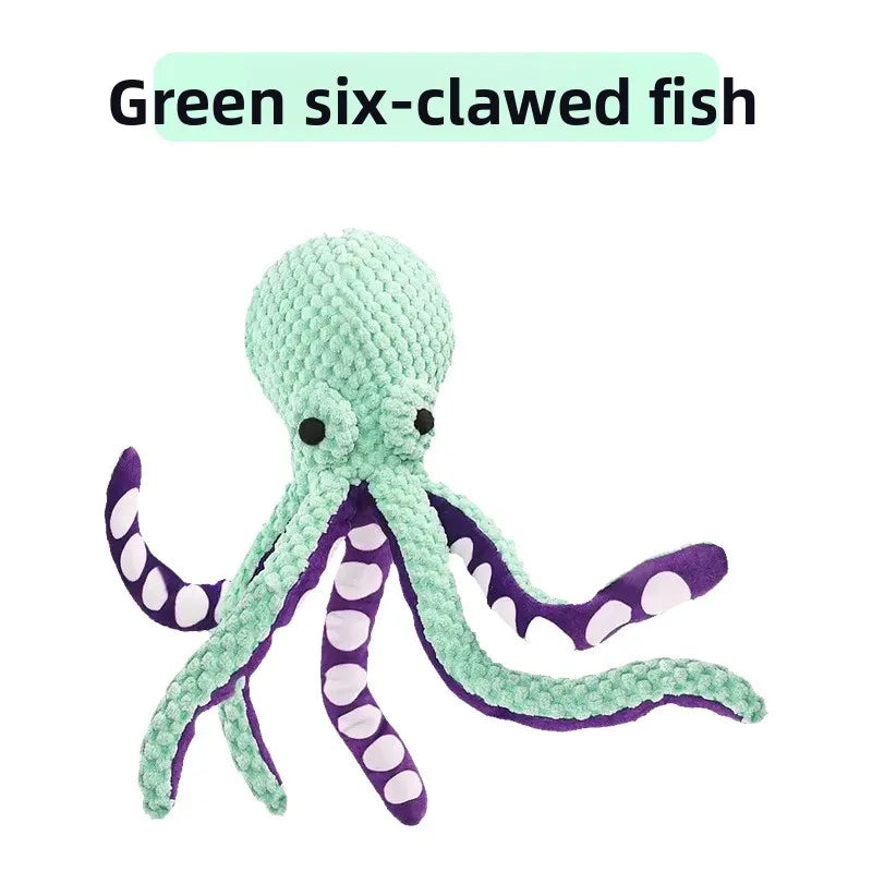 Soft Squeaky Octopus Plush