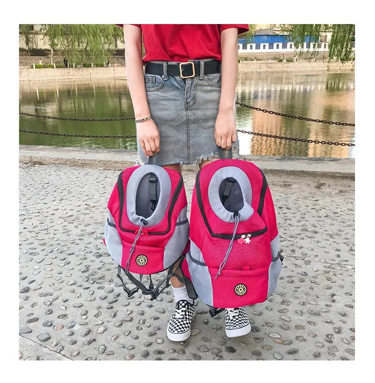 Double-Shoulder Mesh Backpack Carrier